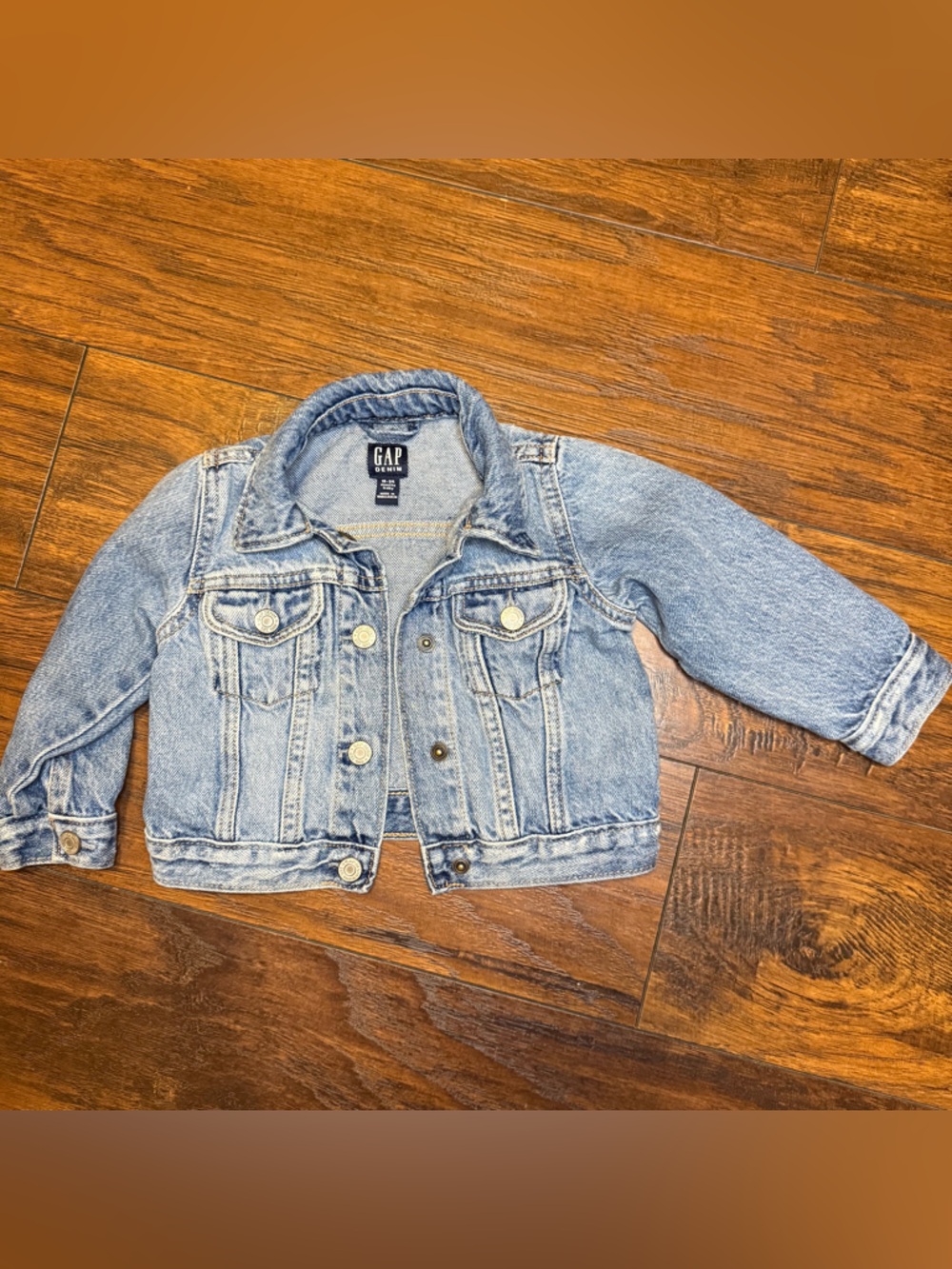 Baby Gap Icon Denim Jacket • Size 12-24M • Light Wash Boho Trucker #GapKids
